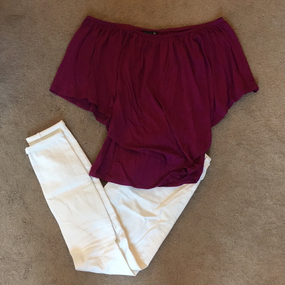Purple Joyce top